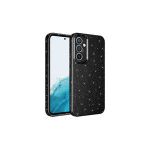 Funda Protectora de Cámara de Lujo con Brillo Negro, TPU y Silicona, Antigolpes, para S24 Plus - Funda Elegante para Teléfono - Product Image 1