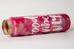 ขวดน้ำทองแดงแท้เคลือบเงาพิมพ์ลายสวยงามระดับไฮเอนด์  รักษ์โลก ความจุขนาดใหญ่ ดีไซน์สั่งทำได้ สไตล์คลาสสิก - Product Image 5