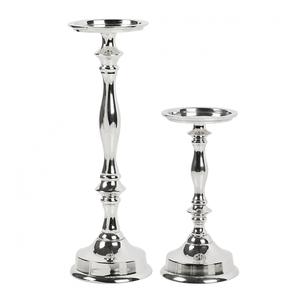 Portavelas con acabado dorado de Metal, soporte plateado, diseño martillado hecho a mano, portavelas con luz en T para decoración de fiestas - Product Image 2