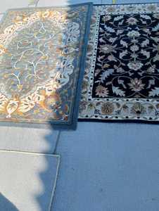 Alfombra 9x12, alfombra turca de gran tamaño, alfombra azul marino, alfombra Oushak, alfombra turca grande, alfombra 9x12, alfombra beige, - Product Image 4