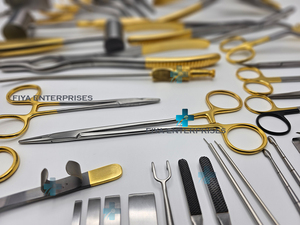 Juego de instrumentos de rinoplastia de alta calidad de 68 piezas con caja de acero Chapado en oro e instrumentos TC - Product Image 4