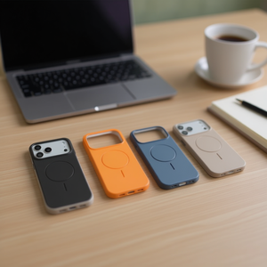 Étui de téléphone portable officiel IP16 Pure Color 2-en-5 antichoc en TPU+PC avec support magnétique pour - Product Image 2