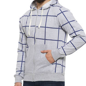 Sudadera con capucha unisex de algodón 100% de alto gramaje con cremallera completa, bordado y estampado digital, estilo streetwear de invierno, personalizable - Product Image 2