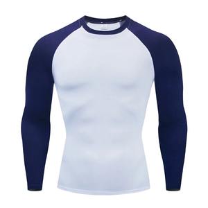 Rashguard de sport unisexe de conception professionnelle, manches longues, respirant, en spandex/nylon, logo personnalisé, rashguard d'entraînement - Product Image 2