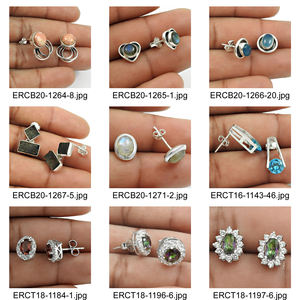 Pendientes informales de forma redonda de piedras preciosas de labradorita Natural de Plata de Ley 925 con nuevo diseño más vendido para mujer y niña, joyería Bohemia - Product Image 6