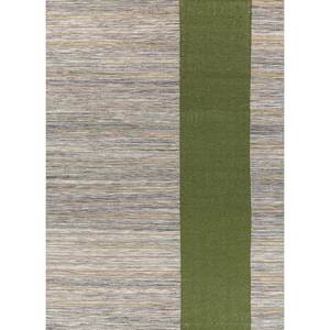 Indusbar ADWL-13097 Blue Flat Weaves <b>Wool</b> Kilim Rugs Striped Rectangle 9x12 for Home Living Room Entryway or Hallway - Product Image 1