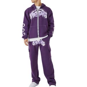 Ensembles de survêtements haut de gamme pour hommes, comprenant sweats à capuche, pantalons de jogging, pantalons cargo, avec impression 2026, pour l'entraînement et le jogging - Product Image 1