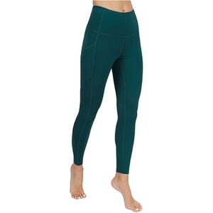 Leggings pour femmes sur mesure en gros, pantalons de yoga de haute qualité, séchage rapide, respirant, spandex/polyester, design et logo professionnels - Product Image 3