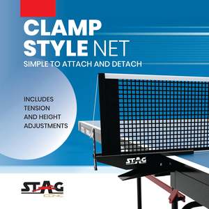Stag Iconic Club Professional Full-Size Moveable <b>Table</b> <b>Tennis</b> Set MDF Material Full-Size <b>Table</b> <b>Foldable</b> Feature - Product Image 4
