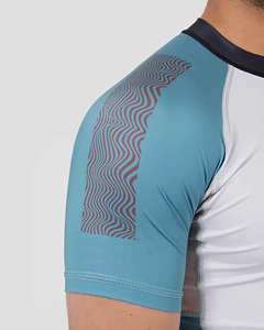 Meilleures ventes : Rashguard pour hommes, prix de gros, tenue de combat confortable, Rashguard BJJ personnalisable, Spandex/Polyester, protection UV - Product Image 6