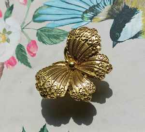 Poignée de tiroir en laiton de style papillon pour la décoration de la maison, porte de placard, quincaillerie de meubles, design vintage décoratif - Product Image 4