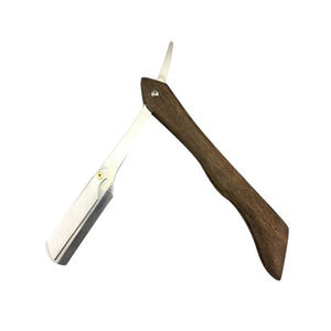 SWISHER INTERNATIONAL Navaja de Afeitar Recta Desechable de un Solo Filo, Ligera, con Mango de Acero Inoxidable, Duradera y con Características de Seguridad para Barberos - Product Image 2