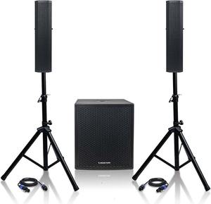NUEVO Sistema de Altavoces PA de 2 Vías con Subwoofer de 15 Pulgadas y Columna de 4_3_ Array, Altavoz de Audio Estéreo HiFi - Product Image 6