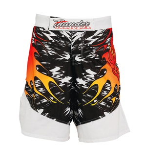 Short d'entraînement de compression taille haute personnalisé 100% Polyester respirant O.E.M Fabricants Short de combat d'arts martiaux Grappling - Product Image 1