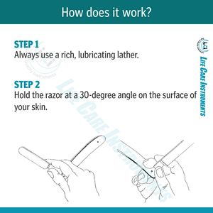 Rasoir à lame droite en bois de qualité supérieure, rasoir de barbier pour usage professionnel et domestique, fabriqué par Life Care Instr - Product Image 6