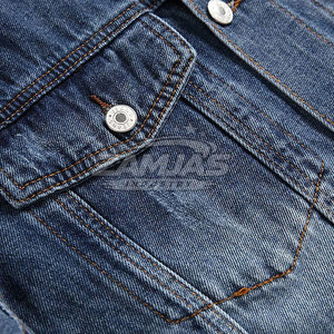 Services OEM, veste en jean pour homme de haute qualité, design personnalisé, nouvelle conception de veste en jean pour homme - Product Image 4