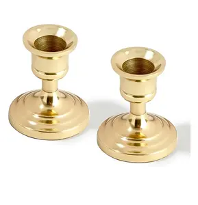 Wholesale manufacture Brass candle holder solid brass decorate parties and wedding gifts brass candle holder