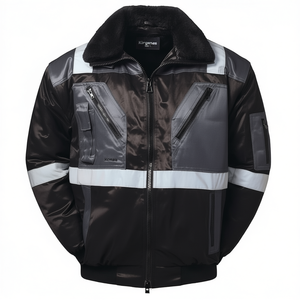 Combi Pilot <b>Jacket</b> 4 in 1 Kirkenes Size L Black/<b>Grey</b> Raincoat for Norway - Product Image 2
