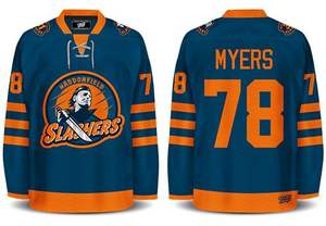 Maillot unisexe brodé à manches longues, léger, impression par Sublimation, sur mesure, uniforme de Hockey sur glace - Product Image 3