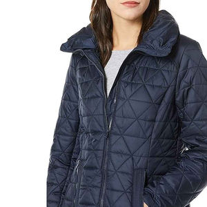 Chaqueta de Moda para Mujer, Chaqueta Informal de Invierno, Gruesa, Cálida, con Capucha y Cuello de Piel, Chaquetas Parka para Mujer, Transpirables, OEM, Nailon Crudo - Product Image 4