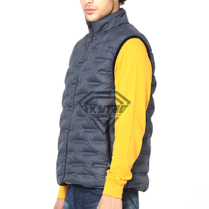 Gilet matelassé pour homme avec logo personnalisé OEM, léger, chaud, sans manches, veste respirante pour l'extérieur, gilet matelassé pour homme - Product Image 3