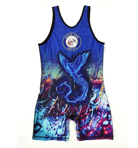 Sublimación Wrestling Singlet Custom Nueva llegada Sublimación Spandex Wrestling Wear Mens Wrestling Singlet Cool Dry Personalizado - Product Image 4