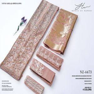 Handmade Banarsi Duppata Raw <b>Silk</b> <b>Trouser</b> with Embroidered Organza Work Indian Pakistani Clothing with Front Back Sleeves - Product Image 4