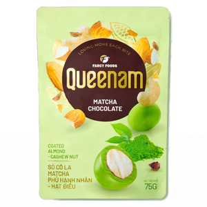 Fabricant et exportateur de dragées personnalisées à marque privée HALAL 75G, chocolat matcha solide enrobé d'amandes et de noix de cajou, en-cas - Product Image 1