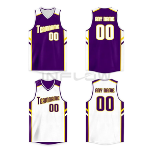 Camiseta de baloncesto personalizada 100% poliéster ropa de baloncesto diseños uniformes equipo juvenil patrón sublimación conjuntos - Product Image 4
