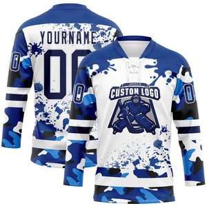Maillot de hockey à lacets en gros, logo personnalisé, vêtements de sport, uniforme de hockey sur glace à lacets, fabricant de maillots d'équipe personnalisés - Product Image 5