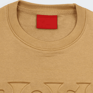 Wholesale 2024 Embossed Sweatshirts Men Fashion <b>Top</b> Custom Embossed <b>Thermal</b> logo Loose Round Neck <b>Long</b> <b>Sleeve</b> Sweatshirt Men - Product Image 4