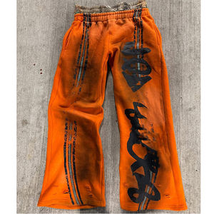 Conjunto Deportivo Personalizado DTG para Hombre, Ecológico, Resistente al Viento, con Pantalones Deportivos de Doble Cintura y Sudadera con Capucha Lavada al Ácido de Estilo Vintage - Product Image 2