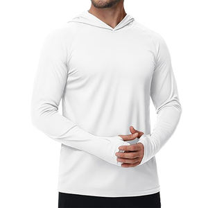 Camisa de protección solar para hombre Ropa de protección solar para hombre Sudadera con capucha de protección solar ligera de manga larga Natación Senderismo - Product Image 1