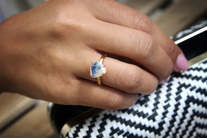 Natural Blue Moonstone Rainbow Sterling Silver <b>Ring</b> Handmade Gemstone Silver <b>Indian</b> Seller Gold Plated <b>Ring</b> Fine Jewelry. - Product Image 5