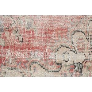 Vintage Turkish Rug 1.6x3 ft (50x90 cm), <b>Red</b> <b>Wool</b> Rug - Product Image 5