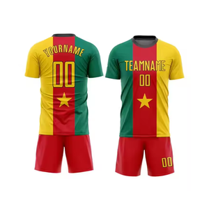 Kit de club de fútbol, camiseta personalizada y conjunto de pantalones cortos, impresión por sublimación, OEM disponible - Product Image 5