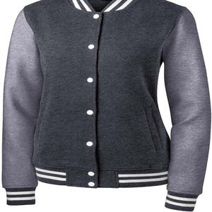 Gran oferta, nuevo estilo, chaquetas genuinas Varsity de talla corta para mujer, prendas de vestir con cremallera, chaquetas transpirables de cuero Varsity para mujer - Product Image 5