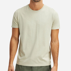 T-shirt à manches courtes col rond pour homme, impression de logo personnalisé, votre propre design, t-shirts personnalisables unis pour homme et femme - Product Image 3