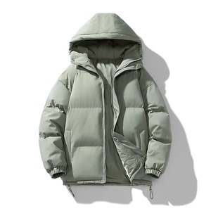 Men's Fashion <b>Winter</b> Duck Jacket Shiny <b>Thick</b> Warm Hip Hop Streetwear Stand Collar Canvas <b>Coats</b> for Outdoor Use Fashionable - Product Image 3