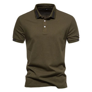 Venta al por mayor Premium Custom Logo Sublimación Polo Camisa de punto de manga corta de secado rápido Poliéster Hombres Uniforme de golf Polo Shirt - Product Image 4