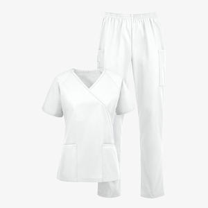 Conjunto de Uniformes Médicos Unisex de Secado Rápido, Alta Calidad, Transpirable, Elástico, Color y Logotipo Personalizables, Servicio OEM, Ligero, para Hospital - Product Image 2