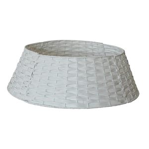 Collar de árbol de metal para árbol de Navidad diseño de granja rústica cubierta de base duradera elegante decoración de vacaciones - Product Image 1
