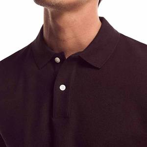 Camisetas de polo de golf teñidas lisas para hombre, al por mayor precio asequible, camiseta de polo de ajuste relajado sostenible con 1 \ 4 botones para hombre - Product Image 4