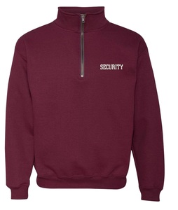 ขายส่งที่กําหนดเองพิมพ์Hoodieความปลอดภัยครึ่งซิปเสื้อผู้ชายเสื้อ 1/4 ต้นสี่ส่วนซิปStand-Up COLLARเหงื่อเสื้อ - Product Image 6