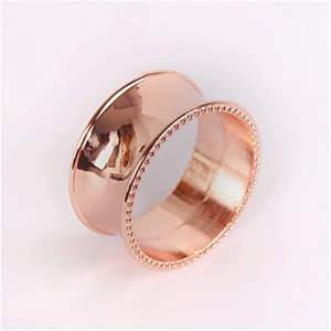 ห่วงรัดผ้าเช็ดปากทำจากทองแดงคุณภาพพรีเมียมอุปกรณ์ตกแต่งบนโต๊ะทำจากงานหัตถกรรมแหวนผ้าเช็ดปากลวดทองแดงแข็งสีโรสโกลด์ - Product Image 4