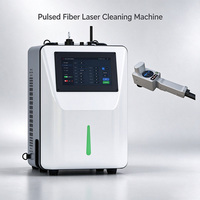 Machine de nettoyage laser industrielle portable 50W, système de nettoyage au laser à fibre pulsée pour l'élimination de la rouille, de la peinture et de l'oxyde, nettoyage de métaux