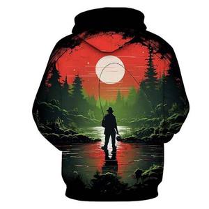 Ropa deportiva Ropa de pesca Sudaderas con capucha Manga larga UPF50 + Jersey de protección solar Rendimiento Ropa de pesca unisex con capucha - Product Image 6