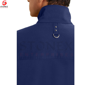Blouson bomber uni pour homme, col montant, personnalisable, dernière collection, confortable, respirant, hiver, polyester/coton - Product Image 4