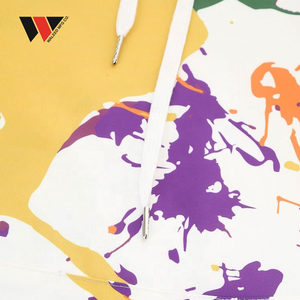 Ensemble de sweats à capuche personnalisés, dernier design, logo sur mesure, fabrication en usine, 100% polyester, sublimation, sweats à capuche unisexe, blancs et simples. - Product Image 5