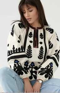 Modern <b>Women's</b> Vintage Floral Embroidered <b>Velvet</b> Shoulder A-Line <b>Dress</b> Beige Natural Waistline Washable High Quality Cultural - Product Image 3